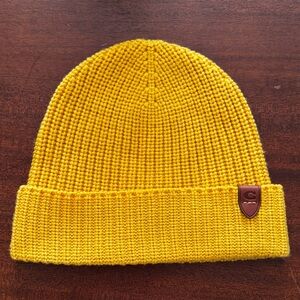 Coach Yellow Knit Beanie Hat